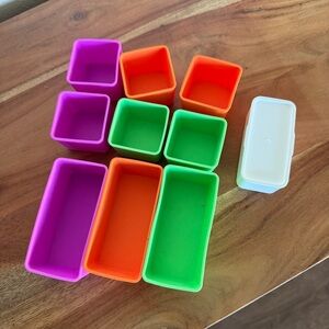 Square & Rectangle Silicone Lunch Box Storage Containers